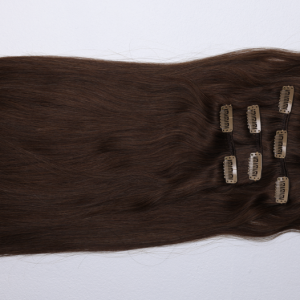 KM HAIR 5pc Clip-In Extensions - Sinai (Middle Brown) - Image 2